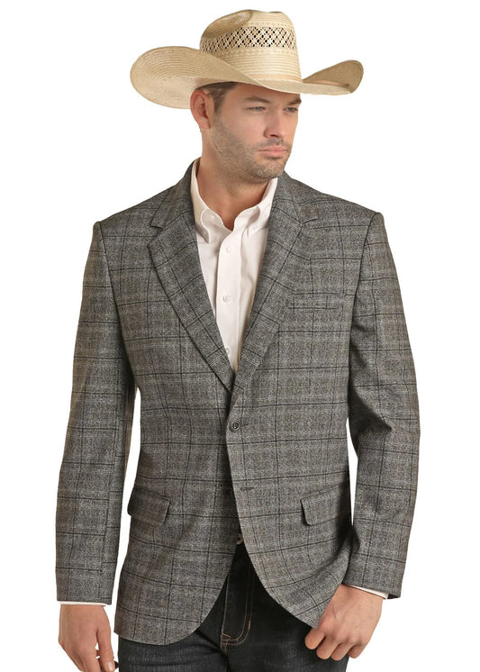 RRD Charcoal Plaid Sports Coat - BM96C03705