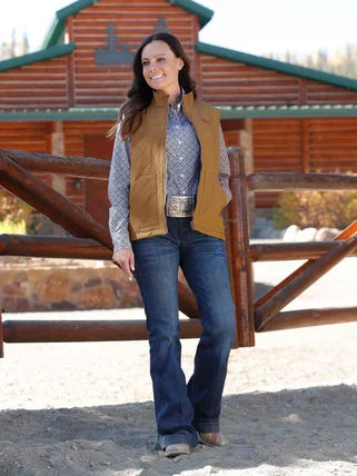 Cinch Women's Reversible Quilted Nylon Vest