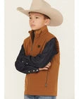 Cinch Boy’s Brown Polyester Canvas Vest