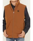 Cinch Boy’s Brown Polyester Canvas Vest