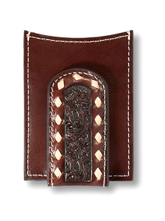 Ariat Men's Floral Embossed Buck Lace Money Clip