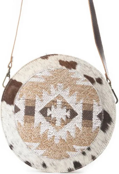 BOHO MUSTARD ROUND BAG