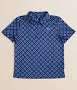 Geo Print Polo-BLUE