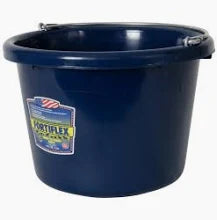 FLAT BACK BUCKET 8 QT NAVY
