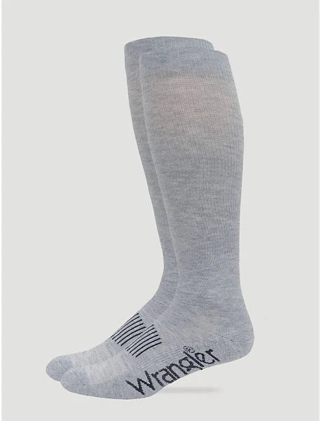 MEN'S 2PK WRANGLER GREY LARGE SOCK
