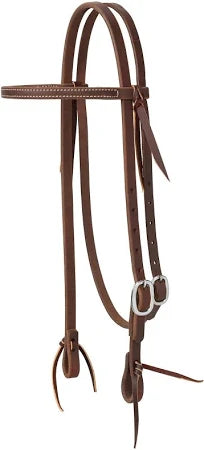 Working Tack Single-Ply One Buckle Headstalls with Tie Ends