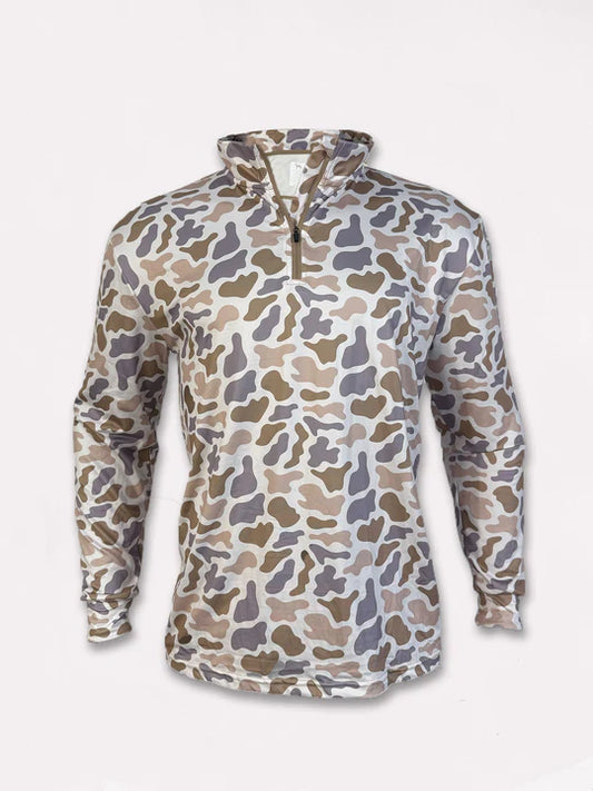 Canyon Performance Quarter Zip-Duck Camo