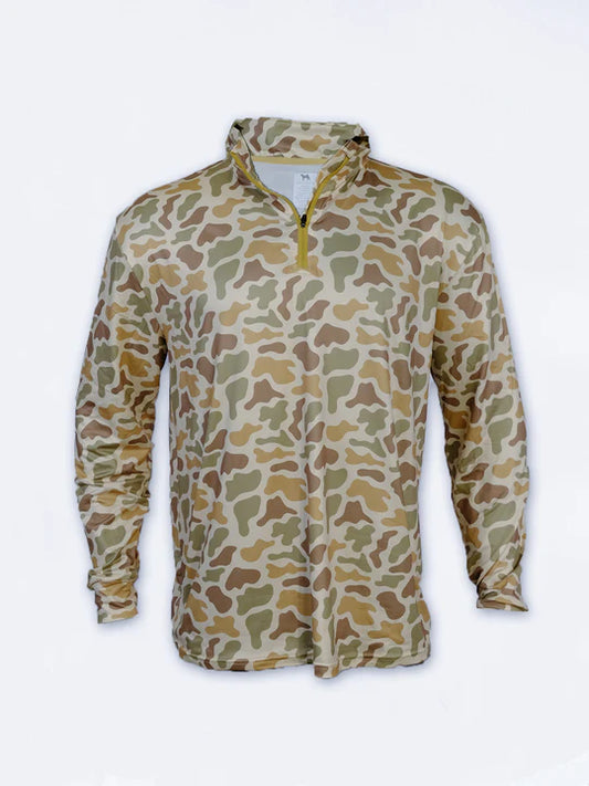 Canyon Performance Quarter Zip-Marsh Camo