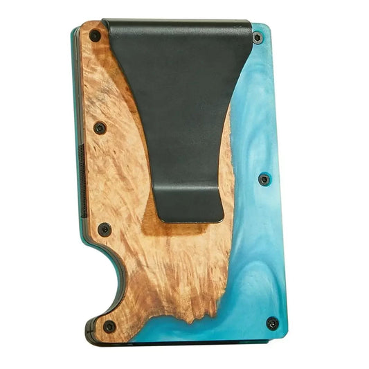 3D Wood Resin Utility Wallet