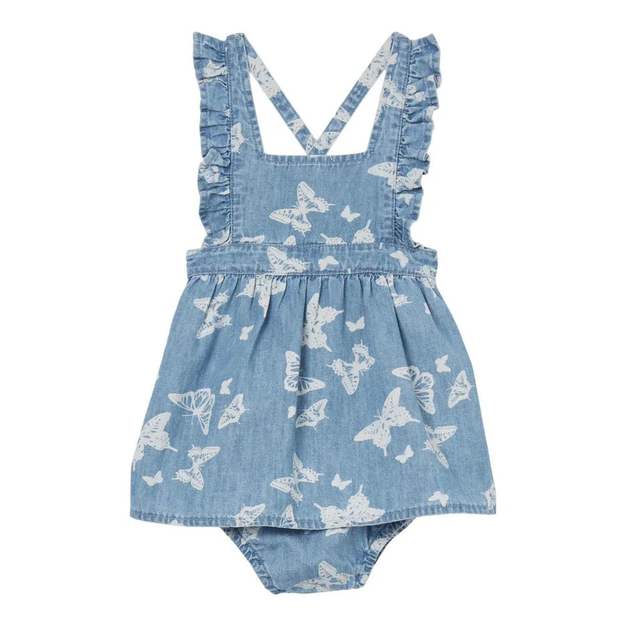 INFANT WRGL DENIM W/BUTTERFLY
