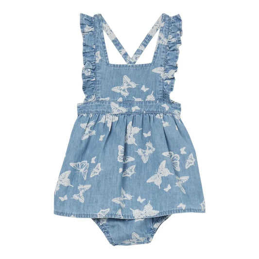 INFANT WRGL DENIM W/BUTTERFLY